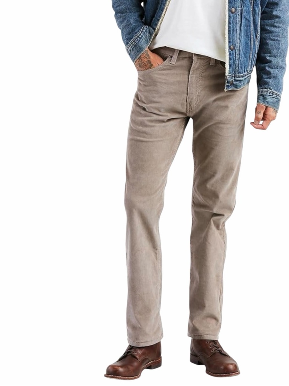 LEVI’S  505™ Regular Fit Corduroy Men's Jeans- Brown- 35x30